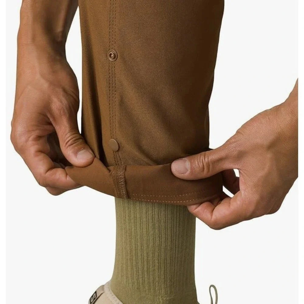 NEW prAna Men's Stretch Zion Slim Pants II in Sepia Brown 34 x 30